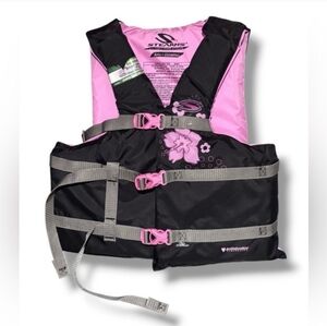 STEARNS Adult Universal Life Vest Pink Flower Design NWT